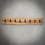 Edge 8 Haken Kapstok - 90x9x15cm - Naturel - Acacia/Metaal