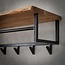 Kapstok 6 Haken Hoedenplank Acaciahout - Edge