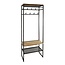 PS-Collection Edge Garderobemeubel - 70x35x182cm - Naturel - Acacia/Metaal