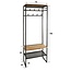 PS-Collection Edge Garderobemeubel - 70x35x182cm - Naturel - Acacia/Metaal