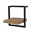 PS-Collection Edge Wandplank - 30x25x30cm - Naturel - Acacia/Metaal