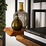 Wandplank Acacia Naturel Metaal Edge Frame - 30 Cm