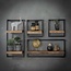 Wandplank Acacia Metaal Industrieel Edge Frame