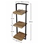 Wandplank Acaciahout Metaal Edge Frame - 100 cm