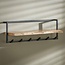 Kapstok 6 Haken Hoedenplank Acaciahout - Air Solid
