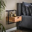 PS-Collection Zwevend Nachtkastje Acaciahout Naturel Air Solid 1 Lade