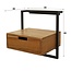 Zwevend Nachtkastje Acaciahout Naturel Air Solid 1 Lade