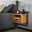 Zwevend Nachtkastje Acaciahout Naturel Air Solid 1 Lade