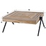 Teca Balance Salontafel - 70x70x33cm - Verweerd Teakhout