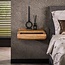 Zwevend Nachtkastje Mangohout Zand Sleek 1 Lade