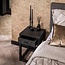 PS-Collection Black Square 1 Lade Nachtkastje - 35x35x50cm - Zwart - Acacia