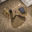 Metallic Driehoekig Set/3 Salontafel - 54x48x43cm - Brons/Goud - Metaal
