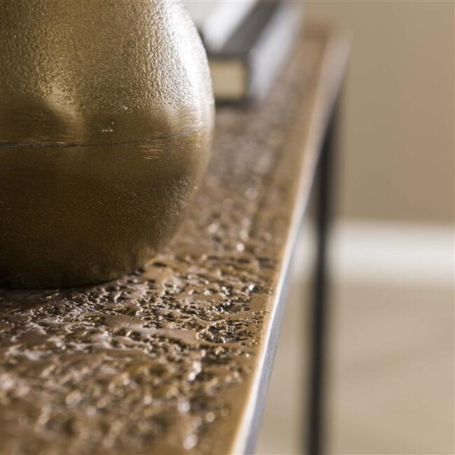 Haltafel Metaal Antiek Brons - Metallic
