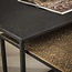 Salontafel Set van 2 Antiek Brons Zwart Metallic