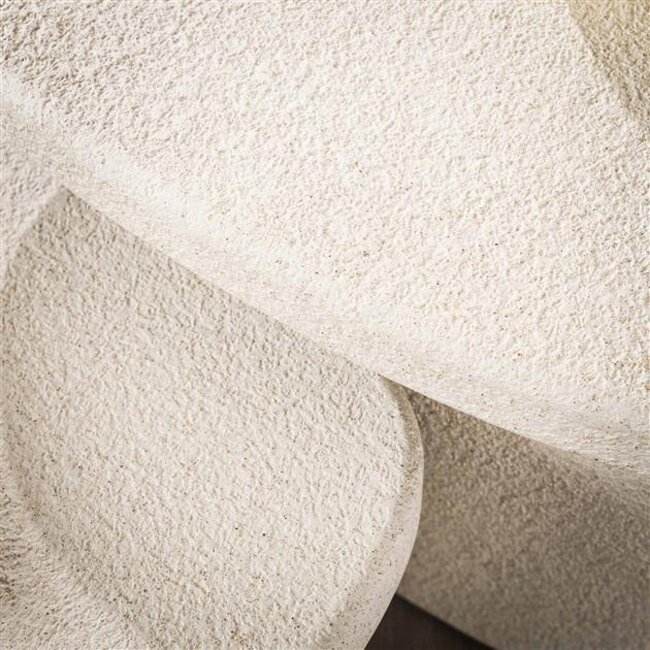 Stone Organic Salontafels Set/2 - 57x44x40cm - Wit Marmer Composiet