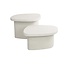 Salontafel Set van 2 Wit Marmer Composiet Stone