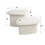 Stone Organic Salontafels Set/2 - 57x44x40cm - Wit Marmer Composiet