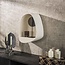PS-Collection Wandschap Marmer Composiet Wit Druppel - Stone