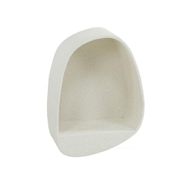 PS-Collection Stone Druppel Wandschap - 34x21x46cm - Wit - Marmer/Composiet