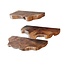 Wandplank Set van 3 Teakhout Naturel - Natural Line