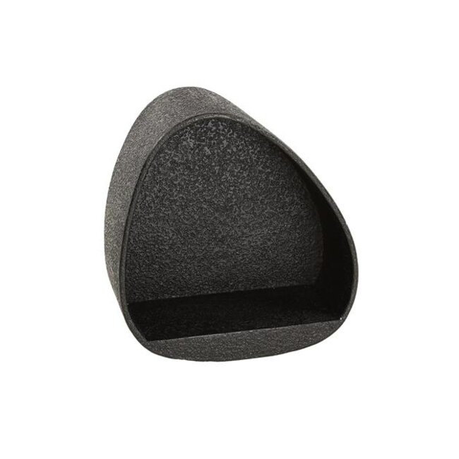 PS-Collection Metallic Driehoek Wandschap - 42x21x45cm - Grijs - Metaal