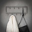 PS-Collection Industrial 9 Haken Kapstok - 50x2x20cm - Grijs - Metaal