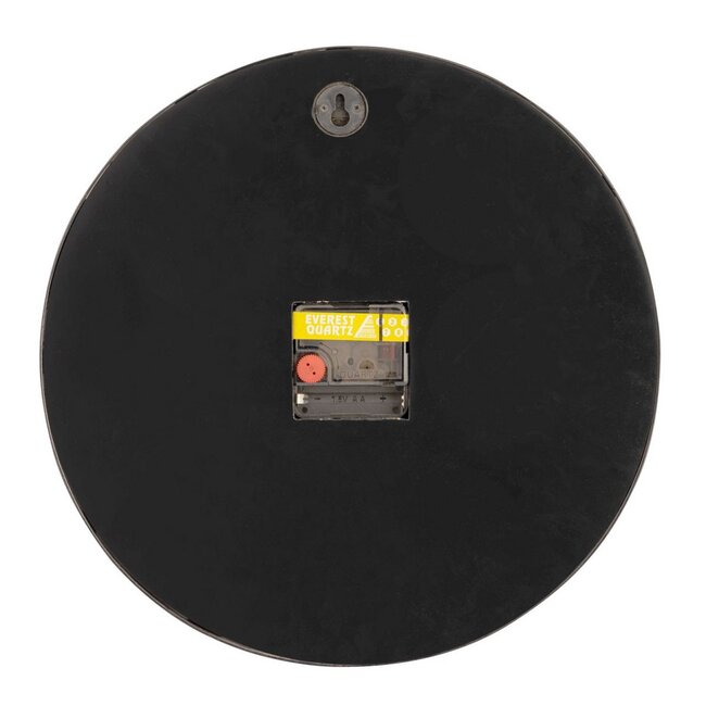 Ronde Wandklok - Bruin Hout - Industrieel