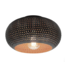 Plafondlamp Zwart Bruin Metaal Punch 1-licht