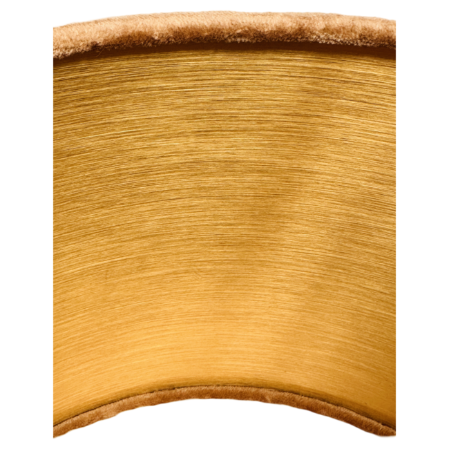 Ronde Lampenkap - ø32x20 - Beige/Goud - Stof