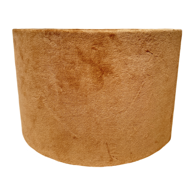 Ronde Lampenkap - ø32x20 - Beige/Goud - Stof