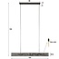 Hanglamp Artic Zwart Metaal 4 Lichtpunten - Tube Mesh