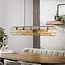 Hanglamp Amber Glas Metaal 5 Lichtpunten - Tube