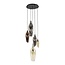 Hanglamp Glas Amber Koper Chroom 5-Lichts - Cocoon