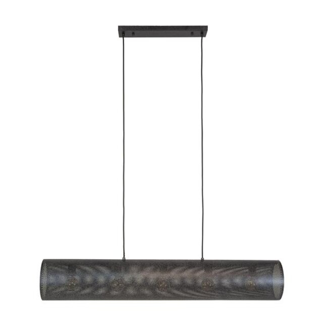 PS-Collection Koker Mesh 5L Hanglamp - 120x20x150cm - Zwart - Metaal