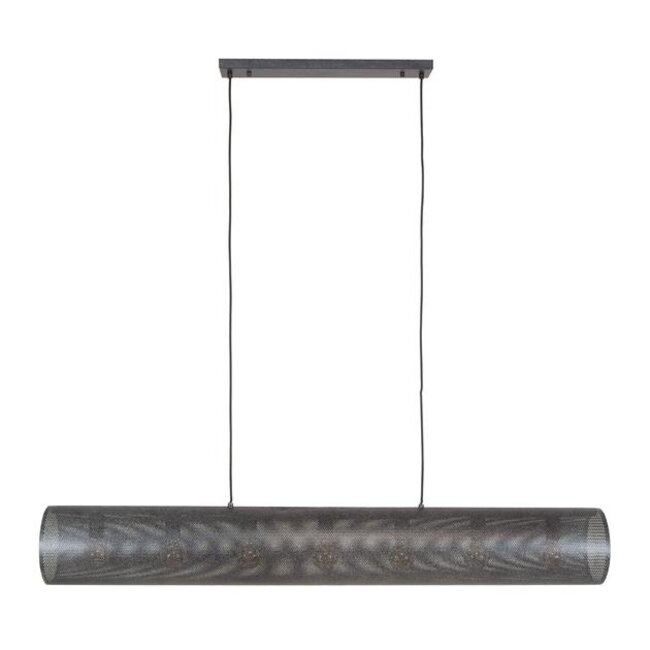 Koker Mesh XL 7L Hanglamp - 145x20x150cm - Zwart - Metaal