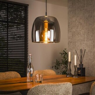 PS-Collection Hanglamp Smoke Grey Glas 1 Lichtpunt - Drift Glass