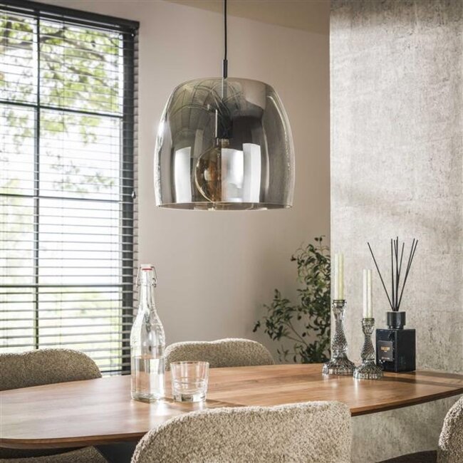 Hanglamp Glas Smoke Grey - Drift 1-lichts