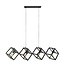 Kubus 4L Hanglamp - 150x35x150cm - Charcoal - Metaal 