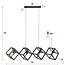 Kubus 4L Hanglamp - 150x35x150cm - Charcoal - Metaal 