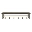 PS-Collection Ferro 6 Haken Kapstok Hoedenplank  - 100x33x26cm - Brons Antiek - Metaal
