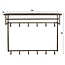 PS-Collection Ferro 12 Haken Kapstok Hoog - 100x33x80cm - Brons Antiek - Metaal