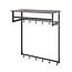 Kapstok 12 Haken Roede Hoedenplank Graphite - Tenaro