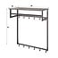 Kapstok 12 Haken Roede Hoedenplank Graphite - Tenaro