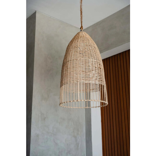 De Elba Hanglamp - 30x60cm - Naturel - Rotan