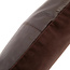 De Four Panel Leather Kussenhoes - Chocolade - 40x40