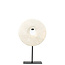 SteenDe Marmeren Disc op Stand - 20x9x35cm - Wit - Marmer