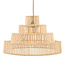 De Wedding Cake Hanglamp - 51x51x32cm - Naturel - Rotan