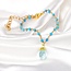 Chalcedoon & Turquoise Edelsteen Armband – Goudkleurig