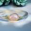 Vergulde Rozenkwarts Bangle - Edelsteensieraad