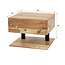 Zwevend Nachtkastje Acaciahout Naturel Shelve 1 Lade